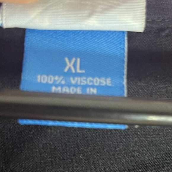 Soaked Black White Embroidered Swimsuit Coverup Womens Size XL 100% Viscose - Picture 5 of 5